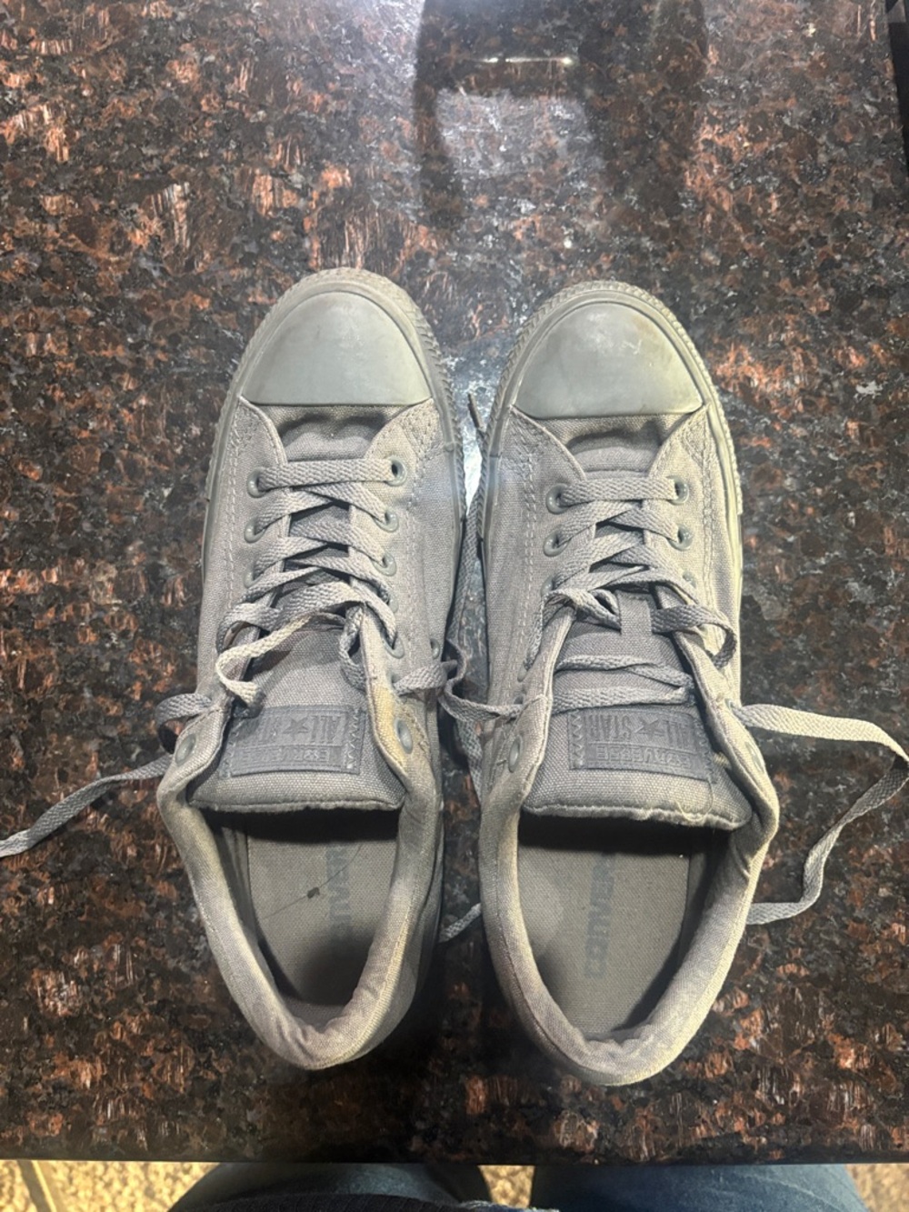 Converse Men's Low-Top Canvas Sneakers - Gray